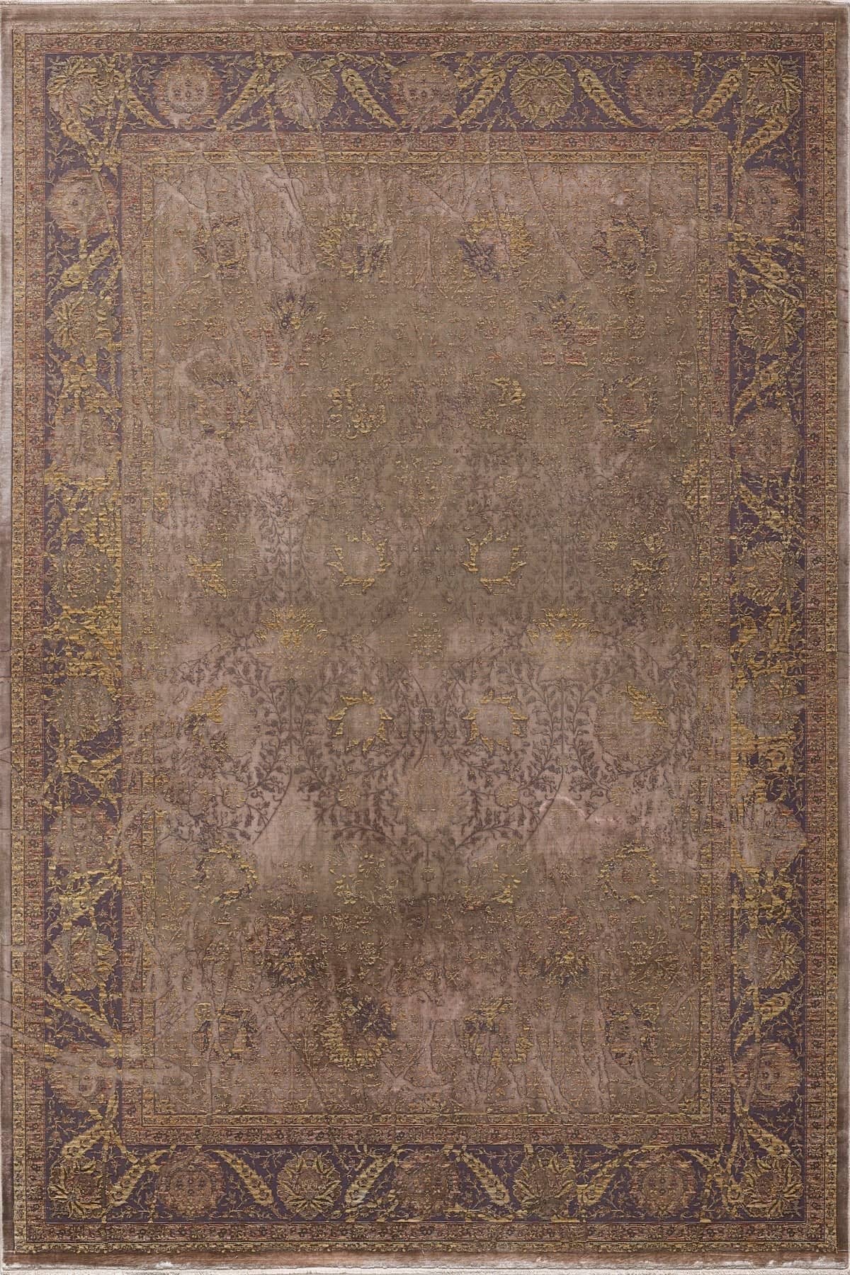Gordion - Brunus Kendinden Saçaklı Modern Halı - küçük resim 1