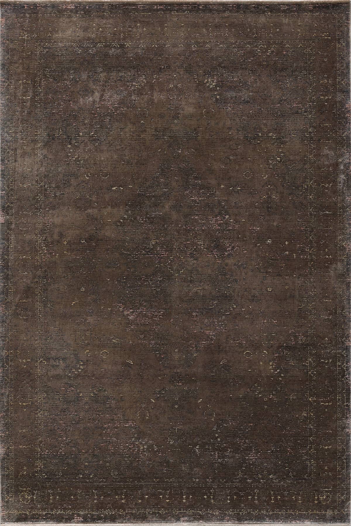 Gordion - Cotta Kendinden Saçaklı Modern Halı - küçük resim 1
