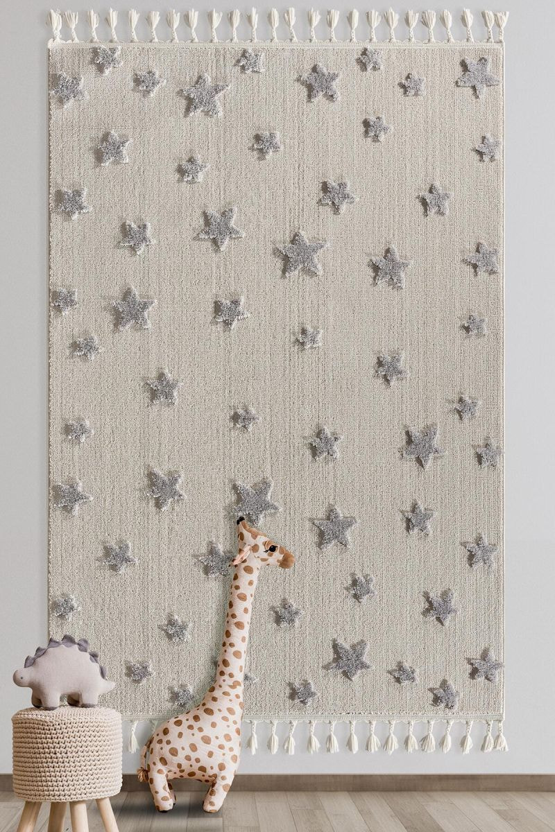 Kids - Starry Antialerjik Yıldız Figürlü Çocuk Odası Halısı